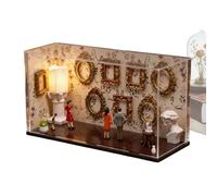 Genérico del Museo de Nosotros - Mini présentoir décoratif artisanal avec 5 figurines - Musée faites-le vous-même, pour les souvenirs, la maison, les voyages, , le bureau, les mères et les