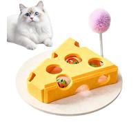 Generico d'enrichissement pour chats, forme de fromage en feutre interactif et divertissement, boîte d'enrichissement pour chats, pour intérieur, maison, salon, chambre, balcon