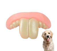 Genérico Dents amusantes pour chiens | Dents fausses dents en silicone pour blagues - Accessoires pour exercice intérieur, jeux à la maison, voyages en plein air et stimulation mentale pour Noël