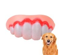 Genérico Dents de chien amusantes - Fausse blague en silicone | Jouets interactifs pour chiens activation et mouvement spirituels - Jouet d'extérieur d'intérieur avec voyage en famille et ami