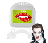 Genérico Dents de vampires rétractables, colle à dents de vampire | Prostase avec dispositif de dissimulation, design rétractable, accessoires de costume de cosplay pour loups-garous, et