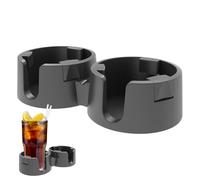 Generico Desktop Cup Holder, 23 x 11,3 x 5,4 cm Sturdy Spill-Proof Adhesive Double Drink Coaster | Efficient Smooth Flat Desk Coaster, Non-Tipping Beverage Stand For Living Room, Workplace, Home