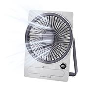 Generico Desktop Fan, Small Quiet Desk Fan, USB Portable Cooling Tool, Electric Personal Device with LCD Digital Display 7.28x5.31 Inches, Compact Design for Kitchen, Home, Dormitory