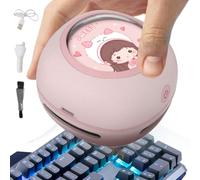 Genérico Desktop Vacuum Cleaner - Rechargeable Table Dust, Compact Duster For Home, School, Office & Keyboard - Mini Cleaner Portable For Quick Crumbs, Dirt & Debris Removal