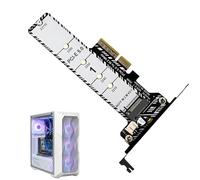 Generico Disque dur Conversion Card - Aluminum Alloy, PCIe 5.0 To M.2 Adaptateur with Heatsink | Haute vitesse Data Transfer Hard Drive Expansion Card, Storage Upgrade Controller For Desktop, Media