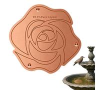 Generico Disque purificateur de salle de bain, de support à 3 points, épaisseur 0,6 mm, disque de cuivre pour baignoire, fontaines d'extérieur en ciment, pierre, céramique, jardin, cour