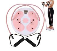 Genérico Disque rotatif de taille | Planche de torsion abdominale avec corde - Disque rotatif abdominal avec compteur de calories - Pour les amateurs de fitness, débutants et post-partum, à la maison