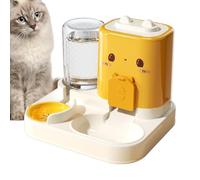 Genérico Distributeur automatique d'eau pour animaux de compagnie | 2 en 1 eau alimentaire | Fournitures pour animaux de compagnie Conteneur d'aliments à bobine grande capacité D