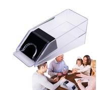 Genérico Distributeur : Chaussure de cartes en PP de 25,4 cm | Blackjacks automatiques de 4 qui distribuent la chaussure | Possède plusieurs decks pour Texas Hold'em Three Kingdoms et J