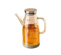 Genérico Distributeur de cuisine en verre de grande capacité, verseur de cuisson imperméable, pour la cuisson, le vinaigre, la sauce soja, l'assaisonnement salade barbecue