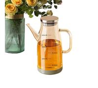 Genérico Distributeur de cuisine pour la cuisine | Distributeur en verre avec large verseur de vinaigre en verre | Pour la cuisson, le vinaigre, la sauce soja, l'assaisonnement salade barbecue