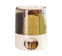 Generico Distributeur de riz | Récipient rotatif pour riz | Fût scellé anti-insectes et anti-humidité alimentaire avec séparateurs pour céréales, légumes, avoine, millet, garde-manger et cuisine