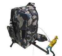 Generico Distribution Pour La Pêche - Sac À Bandoulière Simple, Hondaa Hondaa De Randonnée Réglable | Sac à Dos D'équipement Multifonctionnel, Pack De Stockage En Course, Cyclisme