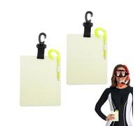Genérico Dive Writing Slate | Luminous Portable with Pencil & Clip, Underwater Communication Writing Board - for Exploration Training Communication Divers Explorers Snorkeling Cave Lake