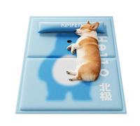 Generico Dog Cooling Pad, Removable Headrest Sleeping Bed, Summer Dog Cooling Mat, for Cat Puppy Summer Outdoor Hot Weather Indoor Camping Beach Park Backyard
