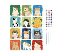 Generico Dog Digital Oil Painting, Drawing Accessories For Creative, Cat Paint By Number With Brushes, Expression Living Room Bedroom Dormitory School Party Birthday Apartment