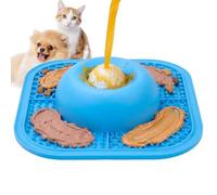 Generico Dog Licking Bowl, Interactive Slow Feeder, 343g Silicone Rolling Ball Dish Non Slip Pet Feeding Mat, for Dogs Cats Food Yogourt Puree Enrichment Training Small Medium Large Breeds Use