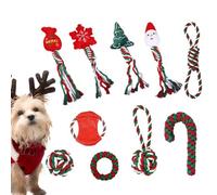 Generico Dog Rope Toys, Christmas Teething Toys, Dog Toys, Snowflakes Chew Tug Toy, Interactive Dog Play Set, Sturdy Cotton Rope Toys, Small Medium Breed Toys, Festive Dog Chew Toys,