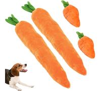 Generico Dog Toy Carotte géante apaisante pour chiens carottes farcies géantes jouet pour animaux de compagnie robuste en peluche multi-grincements pour chiens de petite taille moyenne et grande
