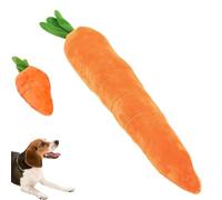 Generico Dog Toy Carotte géante apaisante pour chiens carottes farcies géantes jouet pour animaux de compagnie robuste en peluche multi-grincements pour chiens de petite taille moyenne et grande