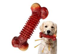 Generico Dog Toys for Agressive Chewers - PVC 18 x 6 x 4 cm | Chew-Proof Calming Squeaky Bone Shape Enrichment Toy | Durable Dog Toy for Indoor, Outdoor, Home, Backyard, Park, Play, Holiday And Travel