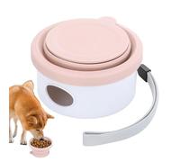 Generico Dog Travel Bowl | Portable Dog Bowl | Silicone Pet Treat Dishes With Poop Bag Holder, 9,9 x 5,6 cm Portable Dog Feeding Bowl With Storage Compartment For Outdoor Use & Hiking Trips, 4 Colors