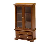 Generico Doll House Bookshelf |Miniatures Bookshelf | 3 Floors Miniatures Display Shelf | Doll Houses Miniatures Wooden Bookcase | Dolls House Furniture Displays Shelf Miniatures Display Shelfs