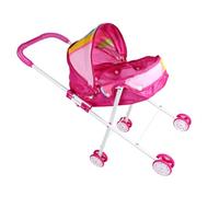 Generico Doll Stroller - Doll Pram With Adjustable Canopy, Foldable Lightweight Troll | | Kids Play Stroller, Dolls Pram With Adjustable Canopy And Comfort Grip Handlebar Kids Indoor Use Outdoor