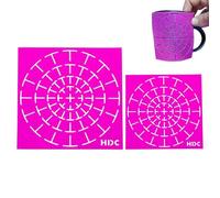 Generico Dotting Lot de 2 pochoirs de peinture DOT Painting Templates Tool | Canvas DOT Paintings Stencil, Dotting Paintings Tools with Smooth Edges for Wall, Fabric, Furniture, Metal, Rock, Wood