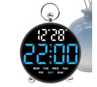 Genérico Double alarme : horloge LED de charge USB, réveils numériques immactionnables doubles, réveils numériques pour chambres d'enfants pour enfants Description du lit chambre