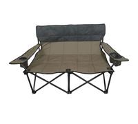Generico Double Camping Chair, Two Person Seat, 35,43 x 22,44 x 27,56 Inches Breathable Stable & Portable, Lounge Chaise pour Patio, Backyard, Tanning, Lawn, Balcony, Pool, Outdoor, and Travel Use