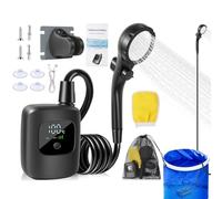 Genérico Douche de camping - 2400 mAh pour arroser les | Douche de voyage pour nettoyage d'animaux domestiques, camping, randonnée, jardinage, escalade et voyages sur route