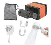 Generico Douche portable de camping lavage avec tuyau et écran LED | Kit de rinçage pour douche portable pour rideau de bain, voiture, salle de bain, lavage des animaux