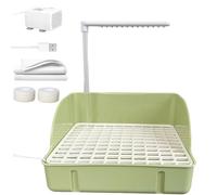 Generico Douche pour Oiseaux | Fontaine de Douche Circulante avec Pompe,Accessoires Cage Et Conteneur pour Perroquets Conuri Perruches Moineau Agaporni Calopsite Fringuelli