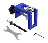 Genérico Dowel Jig - Doweling Jig - Drill Puncher Locator,Adjustable Portable Tool Hole Jig Kit Précision Carpentry Locator For Accurate Pocket Holes | Pocket Hole Jig For Accurate Pocket Holes