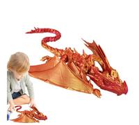 Generico Dragon articulé flexible - Figurine articulée de style, sculpture mythique imprimée en 3D, conception de corps à segments interbloqués, mobile | Pièce d'exposition fantastique fantastique