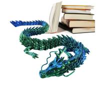 Generico Dragon articulé imprimé en 3D | Figurine de dragon imprimée en 3D, détails accrocheurs pour la décoration des yeux pour aquariums, voitures, bureaux et maisons