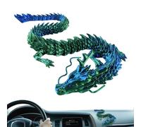Generico Dragon articulé imprimé en 3D | Figurine de jouet de dragon flexible - Fournitures de décoration de lisse pour voitures, maisons, bureaux et poissons
