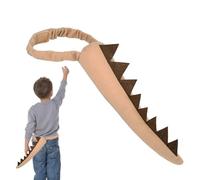 Generico Dragon Tails Cosplay - Dinosaur & Animal Tail Costume Prop | Elastic Band Role-Play Accessory For Boys & Girls | Party, Birthday, And Themed Event Fun | 10x36cm, 70g