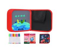 Genérico Drawing Notebook - Waterproof Educational With Pens | 14-Page Reutilisable Kids Drawing Books For Coloring Painting Doodling Sketching Writing Boys Girls Home School Travel And Others