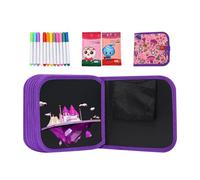 Genérico Drawing Notebook - Waterproof Educational With Pens | 14-Page Reutilisable Kids Drawing Books For Coloring Painting Doodling Sketching Writing Boys Girls Home School Travel And Others