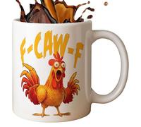 Generico Drôle de coq | 355ml en céramique avec coq drôle pour café, verre à boissons, pour thé, chocolat chaud, lait, boissons, amateurs de poulets, femmes, hommes, bureau, maison,