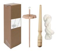 Generico Drop mandrin | Moulé à la Main en Bois | Mandrins de Chute Faits à la Main avec Sculptures artistiques | Fournitures de en Bois | Spinner de démarrage en Laine Qui Tourne à Manno pour