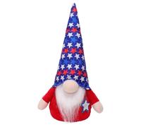 Generico Du 4 Juillet, Sans Visage,4 Juillet - Rudolph Rustique Peluche Sans Visage Décorations Pour Fête À La Maison Et Table Patriotique Pour Mémorial Présidents Anciens Combattants Américains