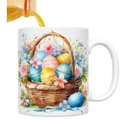 Generico Easter Ceramic Mugs - Colorful 350 ml Ceramic Funny Drinking Mugs, Bunny Or Egg Tea Cup, Easter Fun Intensified Comfortable Grip Easterr Party Cups For Home School Table Centerpieces