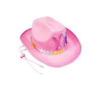 Generico Easter Cowboy Hat - Bunny Ear Non-Woven Western Cute Cowboy Hat | Party Costume Cowgirl Hats | 10 pouces Non-Woven Fabric Hats For Birthday Party Carnival Family Gatherings Holiday Stage