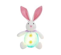 Genérico Easter Light Up Bunny, Handmade LED Stuffed Animal Sleep Companion, Glowing Plush Toy for Girls, Kids, Desktop Holiday Decoration for Bedroom, Nursery, Easter Basket