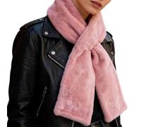 Genérico Écharpe croisée pour femme - Col thermique avec poches zippées | Écharpe de cou d'hiver | Pour voyage, plage et utilisation quotidienne au printemps, automne et hiver, rose, Consulte la