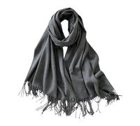 Genérico Écharpe épaisse - Écharpe douce pour le cou, écharpe portable pour l'hiver et l'automne | Pour marcher, école, style de vie, plein air, décontracté, voyage, déplacement, quotidien, gris foncé
