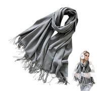 Genérico Écharpe épaisse | Foulard doux pour le cou - Écharpe classique pour le cou, voyage, école, plein air, marche, quotidien, style de vie, gris clair, Consulte la descripción
